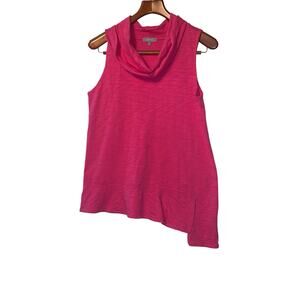 Habitat Pink Cowl Neck Flounce Top Size Small